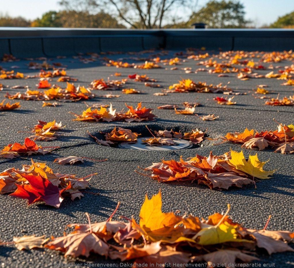 Dakschade In Herfst Heerenveen